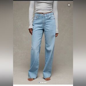 American Eagle Outfitters Light Blue Straight Leg Jeans